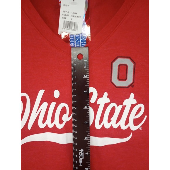NWT Ohio State Women's Size Medium V-Neck Tee Red Collegiate Licensed Product - Picture 15 of 16